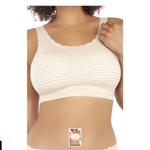 Rhonda Shear Cream Striped Bralette